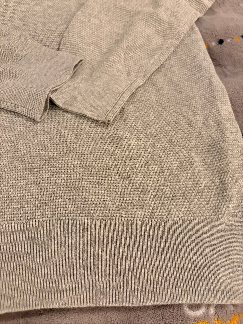 NWT J. Crew Men's XL Light Gray Crewneck Sweater - 100% cotton